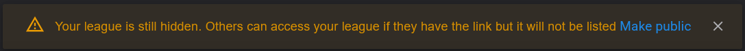 Make League Public