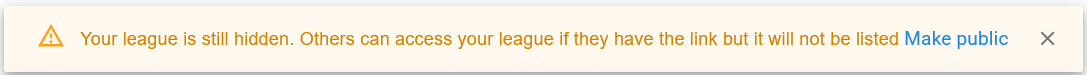 Make League Public
